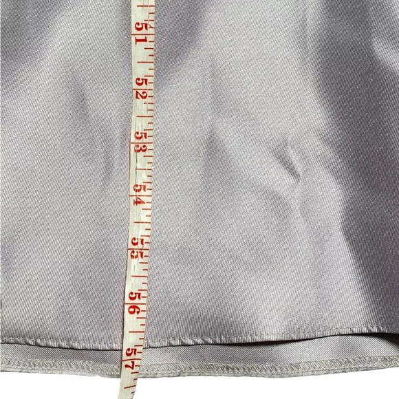 ALFRED SUNG Halter Neck Satin Dress D763 Moondance Crisscross Gown Sz 8 NWT 220 - Picture 12 of 13